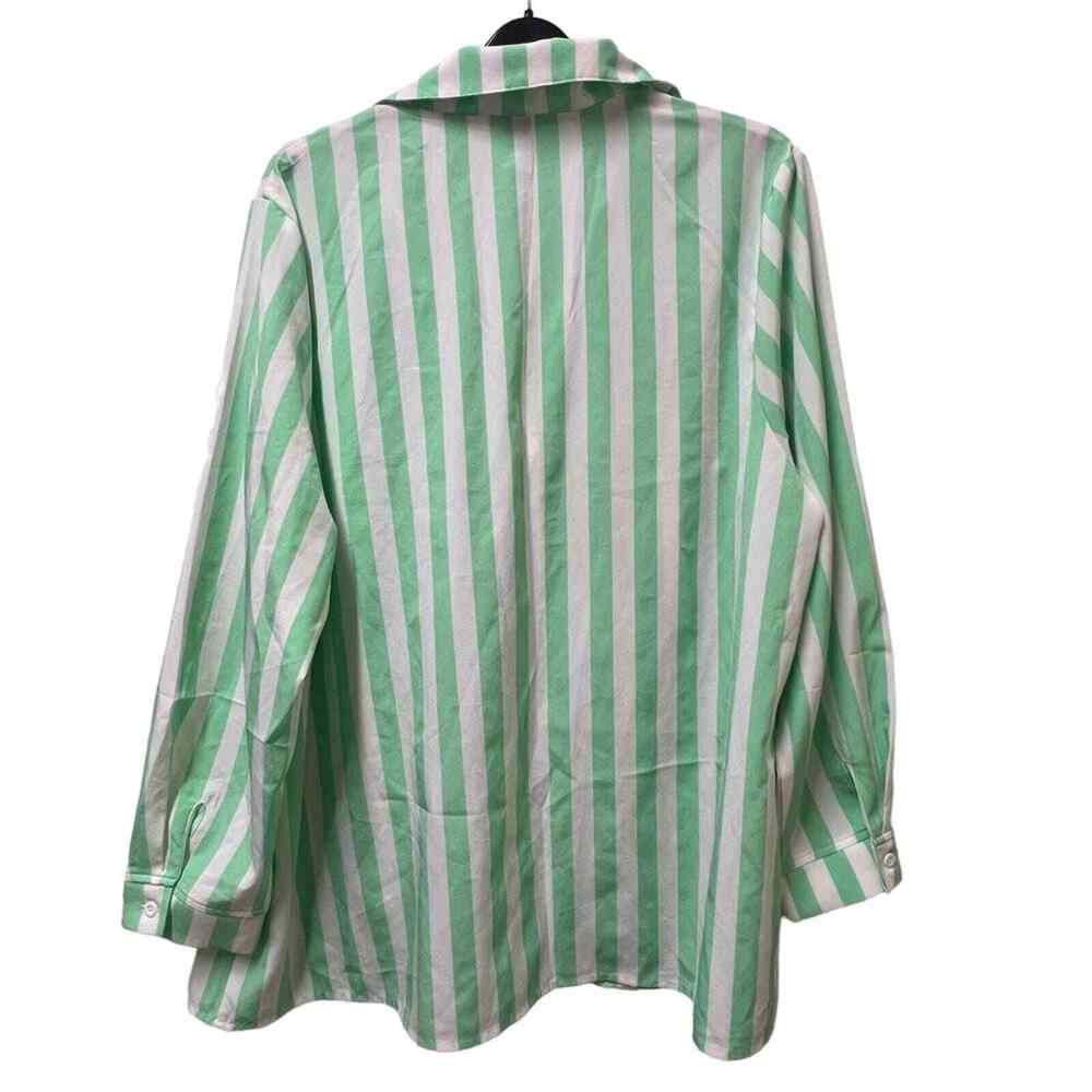 Shein Curve Striped Button Down Top / Shorts Set … - image 3